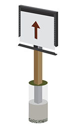 StoryWalk Solutions Frame for Flush Wood Post