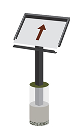 StoryWalk Solutions Frame with Angled Aluminum Post