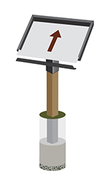 Storywalk Solutions Frame for Angled Wood Post