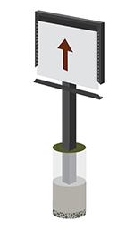 StoryWalk Solutions Frame with Flush Aluminum Post